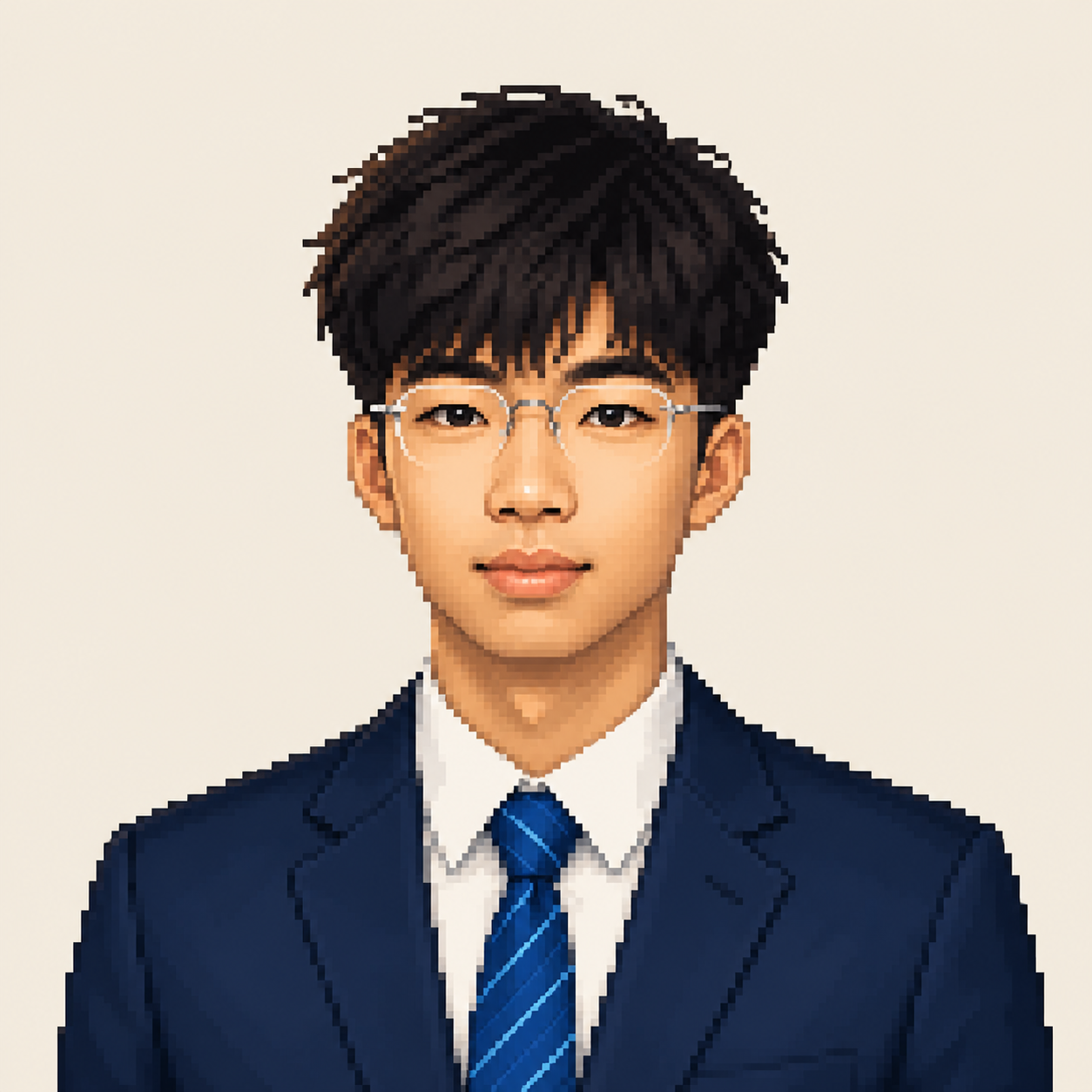Pixel portrait of Viktor Wang